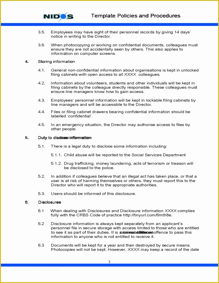 Confidentiality Policy Template Free Of Template Confidentiality Policy Free Download