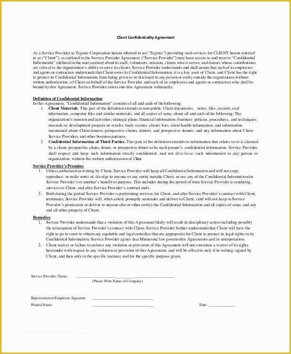 Confidentiality Template Free Of Confidentiality Agreement Template 12 Free Pdf Word