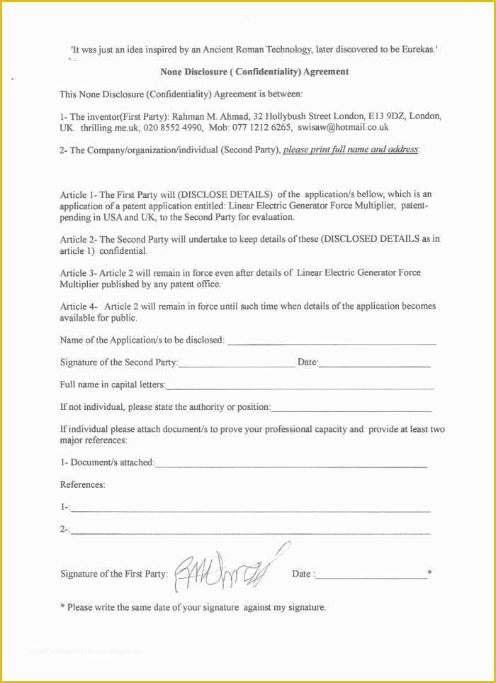 Confidentiality Template Free Of Confidentiality Agreement Template Free Australia