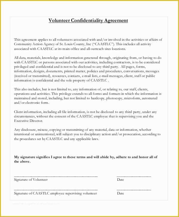Confidentiality Template Free Of Confidentiality Agreements Template Free Templates