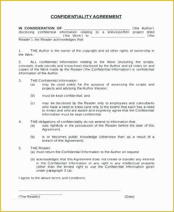 Confidentiality Template Free Of Employee Intellectual Property Agreement Template