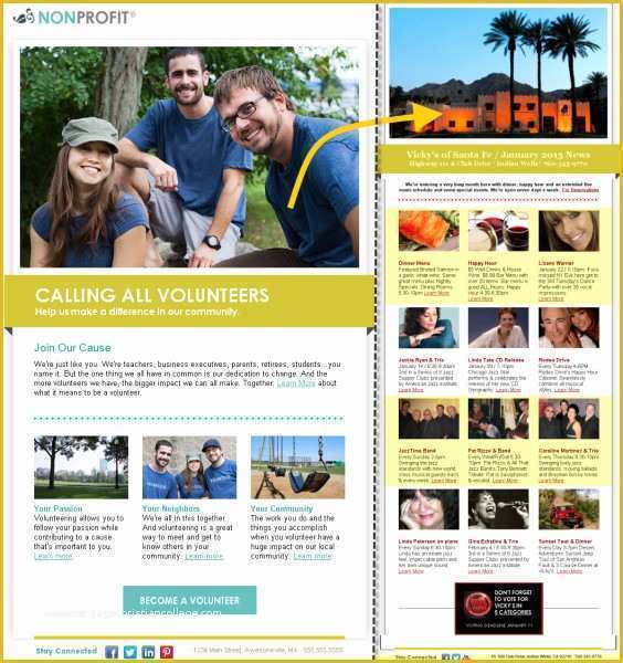 Constant Contact Newsletter Templates Free Of 10 Great Looking Mobile Friendly Email Template Examples