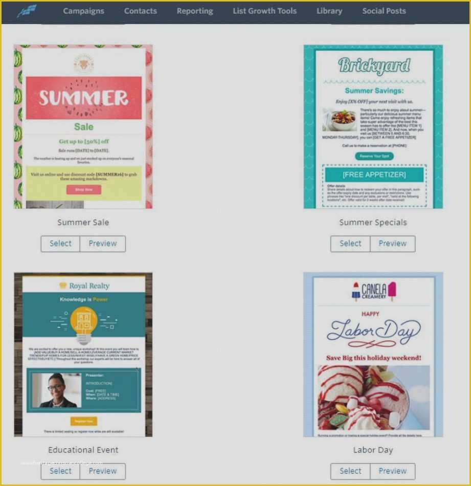 Constant Contact Newsletter Templates Free Of Best Constant Contact Email Templates Free