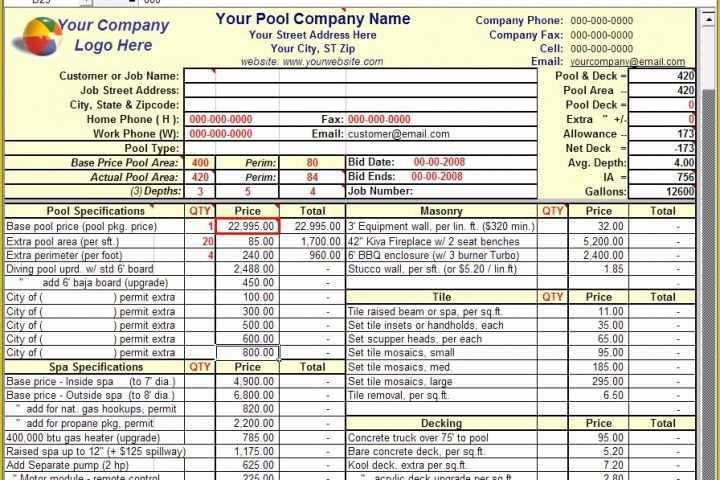 Construction Bid Template Free Excel Of Construction Estimating Construction Estimating Excel