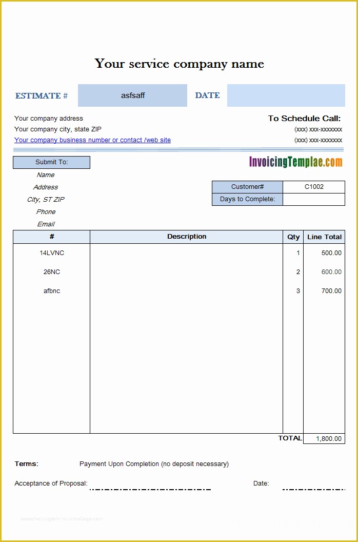 Construction Bid Template Free Excel Of Estimate Templates 20 Results Found