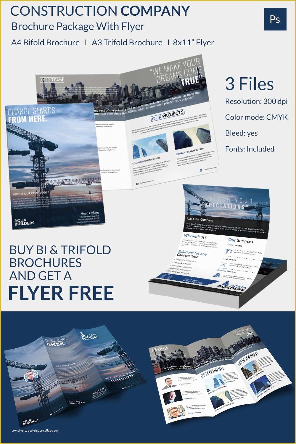 Construction Company Template Free Of 11 top Construction Pany Brochure Templates