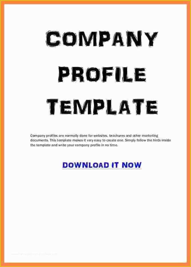 Construction Company Template Free Of 3 Sample Pany Profile Template Pdf