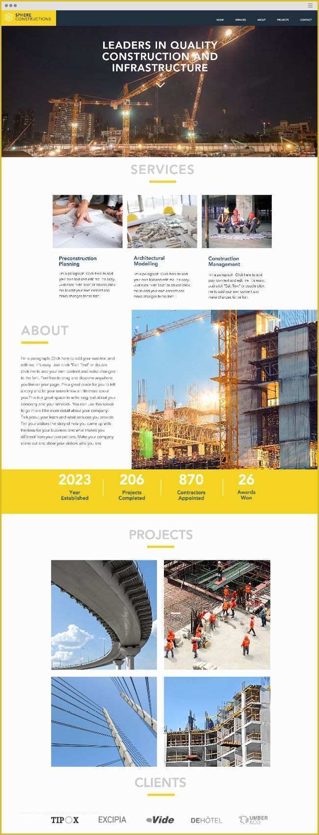 Construction Company Template Free Of 589 Best Images About Wix Website Templates On Pinterest