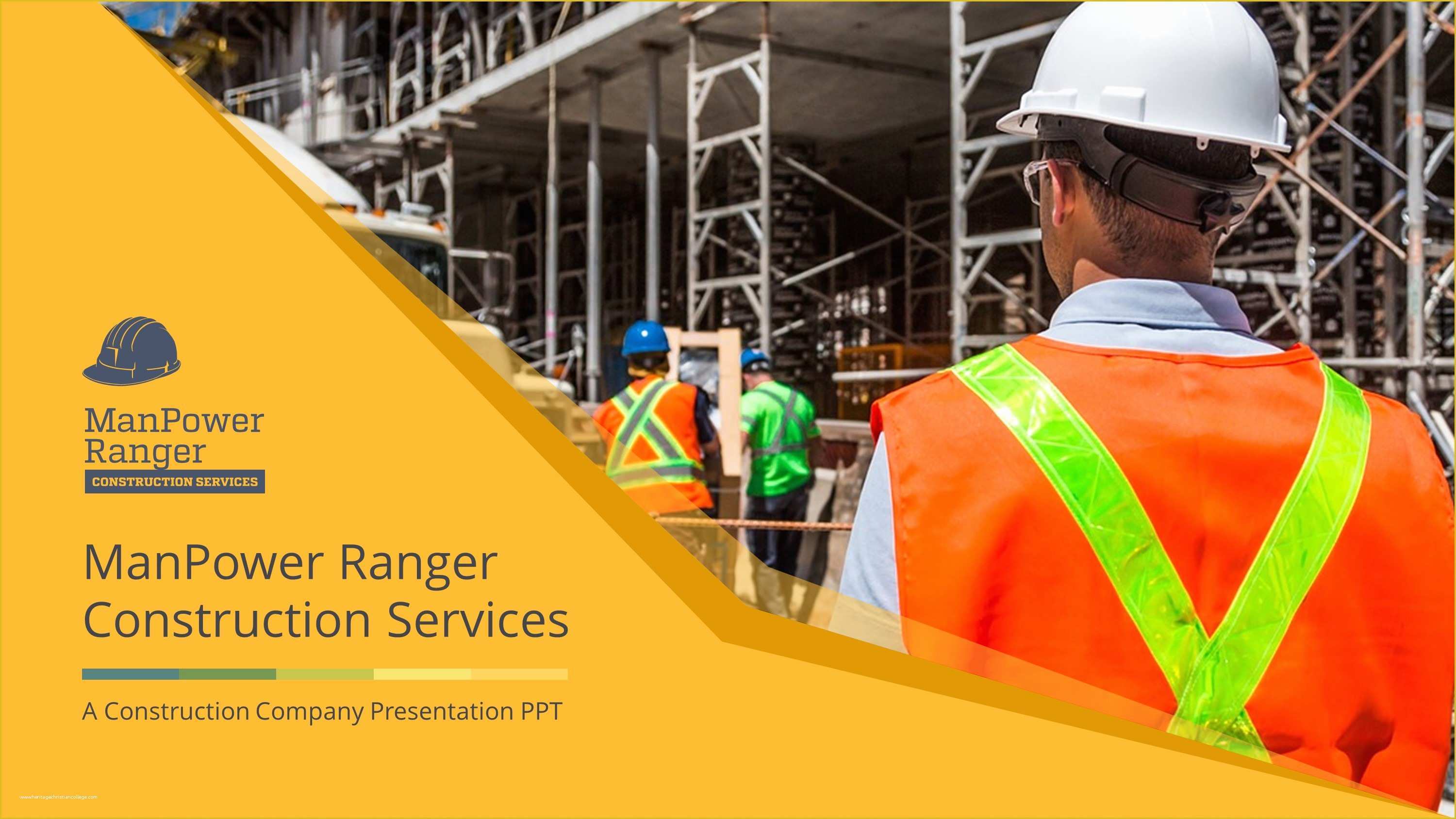 Construction Company Template Free Of Construction theme Slides Powerpoint Slidestore