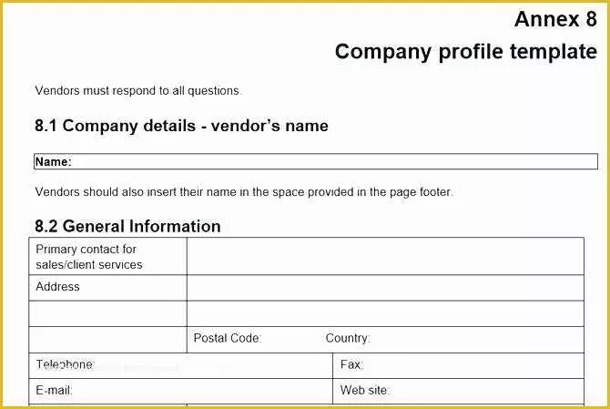 Construction Company Template Free Of Free Pany Profile Template Business format for