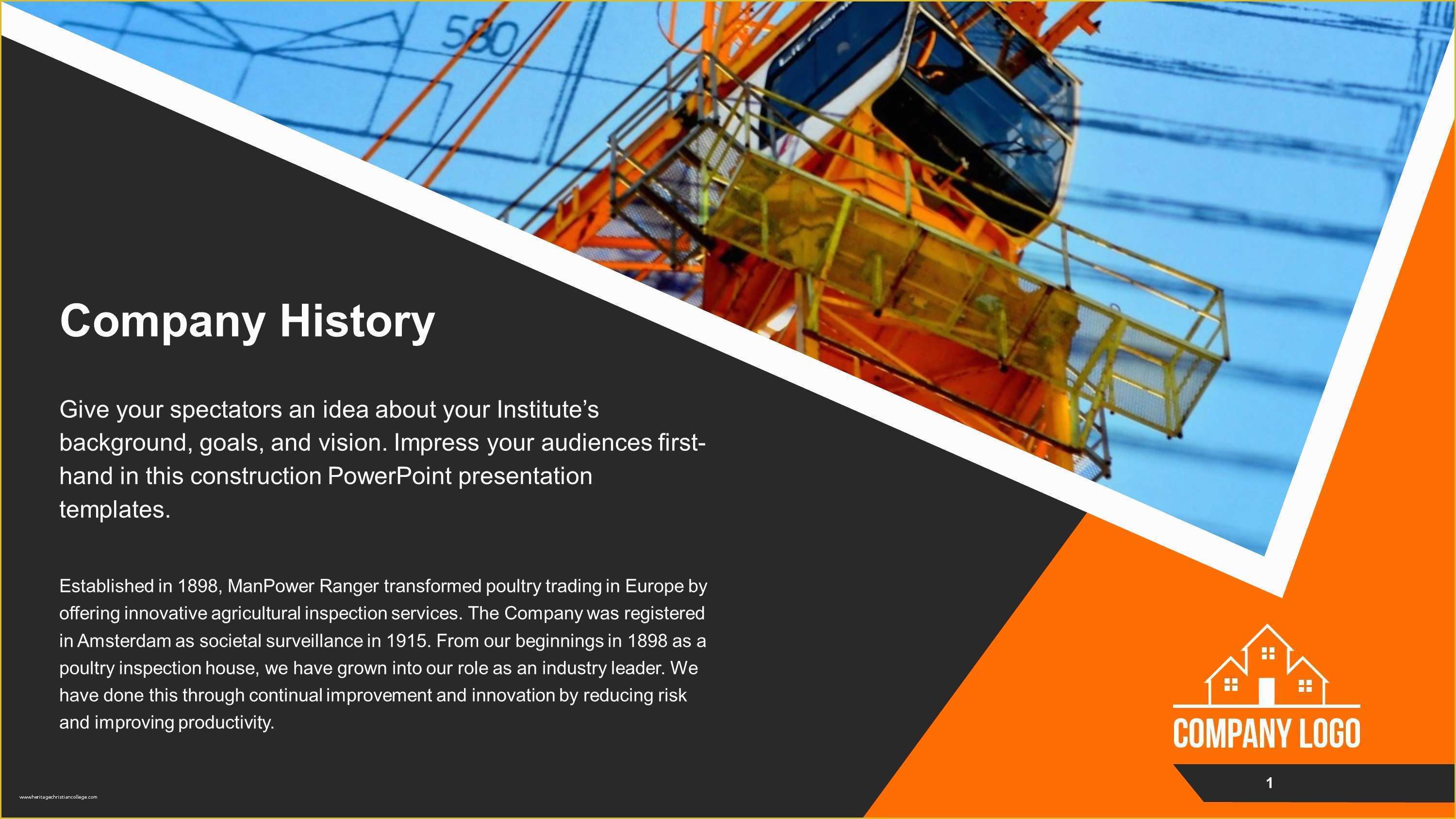 Construction Company Template Free Of Get Unlimited Free Powerpoint Templates and Slides