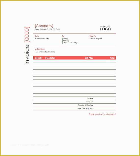 Construction Invoice Template Excel Free Of Construction Invoice Templates