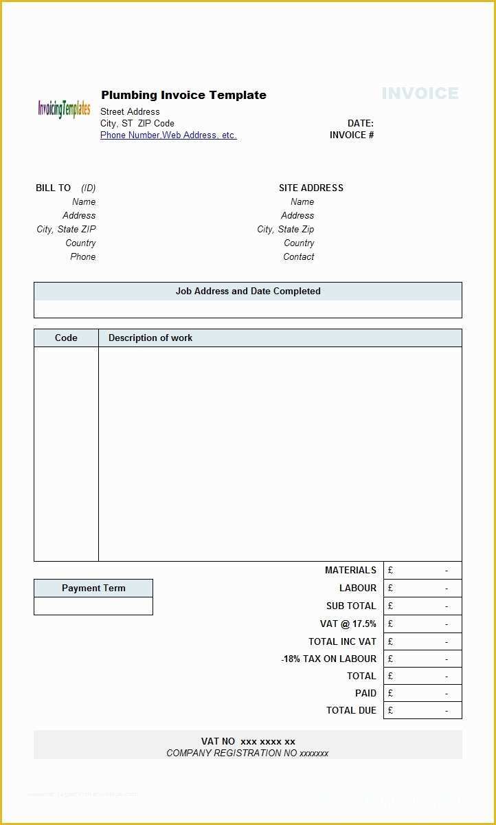 Construction Invoice Template Excel Free Of Free Invoice Template Uk Excel Invoice Template Ideas