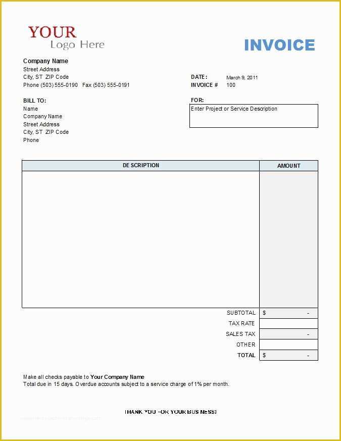 Construction Invoice Templates Free Download Of Construction Invoice Template Free Invoice