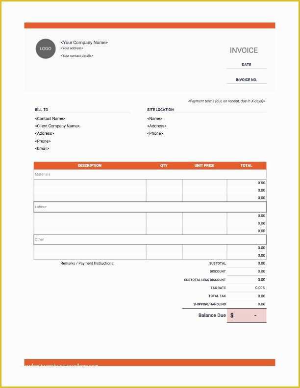 Construction Invoice Templates Free Download Of Construction Invoice Templates Yopalradio