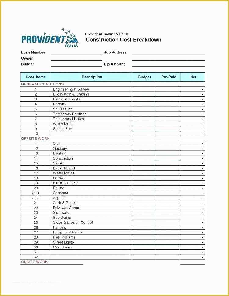 Construction Management Excel Templates Free Of Construction Project Bud Template Project Bud Plan