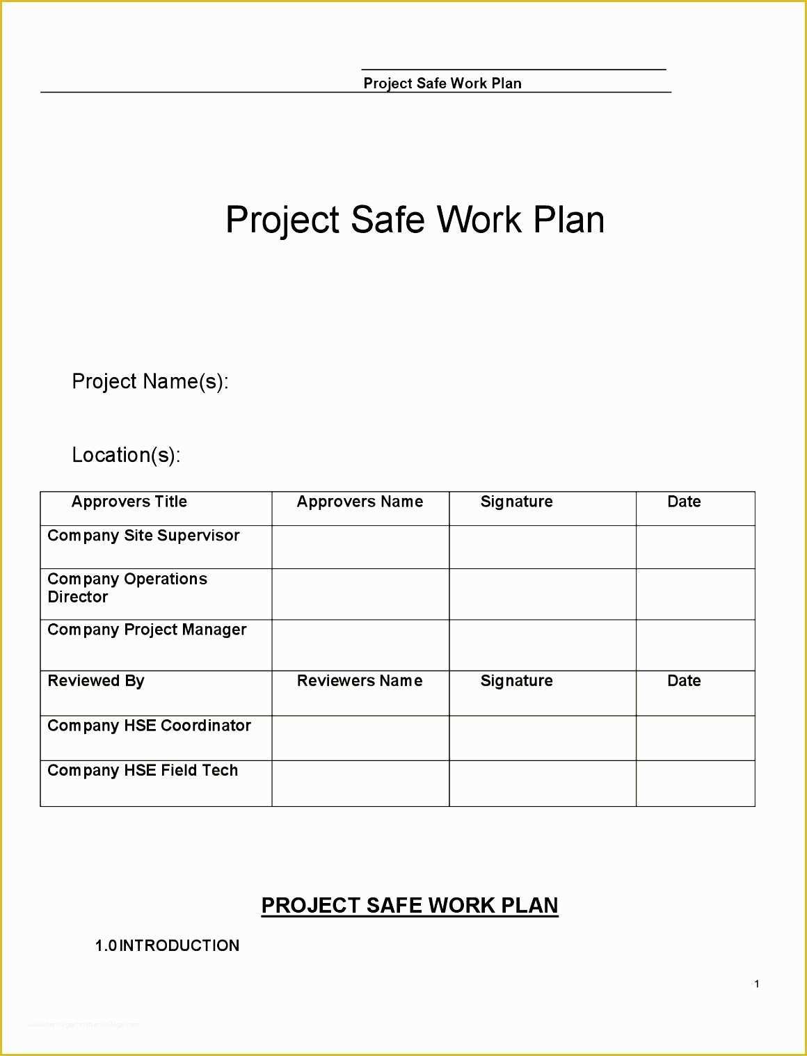 Construction Plan Templates Free Of 10 Quality Control Plan Template Excel Exceltemplates