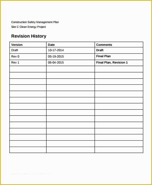 Construction Plan Templates Free Of 29 Safety Plan formats