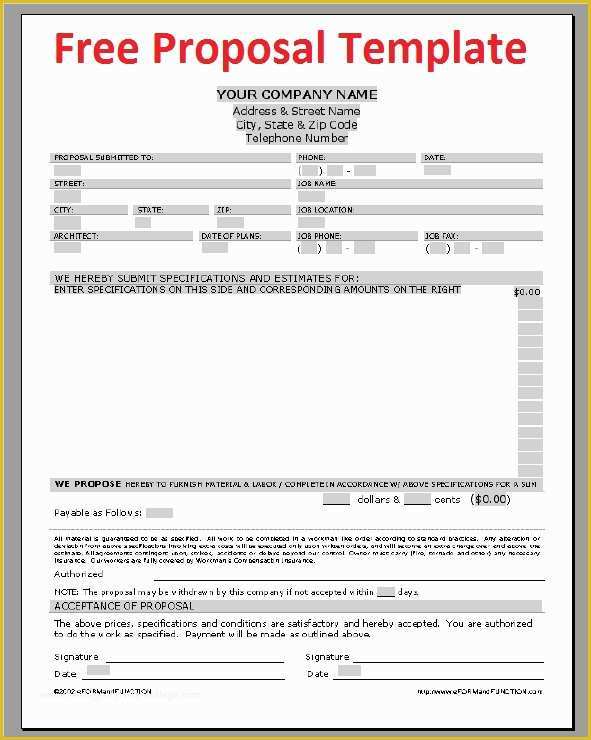 Construction Project Template Free Of Business Letter Sample Free Proposal Template