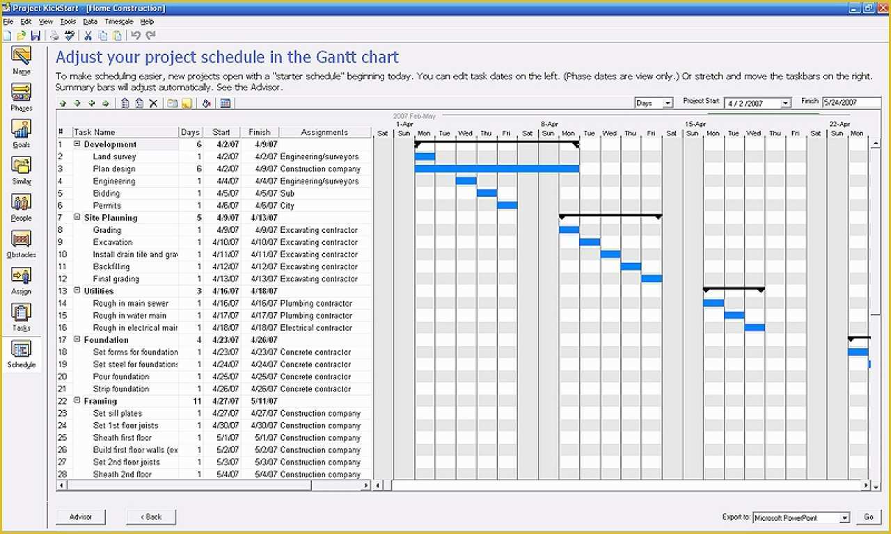 Construction Project Template Free Of Construction Work Plan Construction Project Management