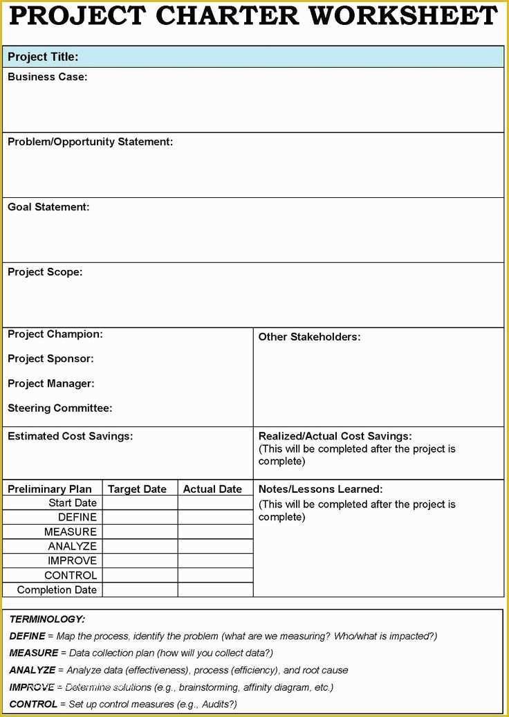 Construction Project Template Free Of Project Charter Templates Google Search