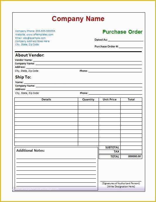 Construction Purchase order Template Free Of 39 Free Purchase order Templates In Word & Excel Free