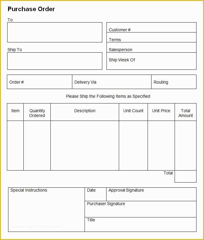 Construction Purchase order Template Free Of 53 Purchase order Examples Pdf Doc