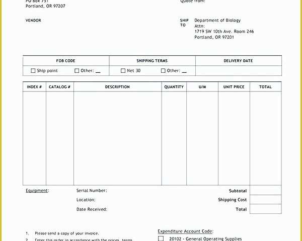 Construction Purchase order Template Free Of Construction Purchase order Template Free