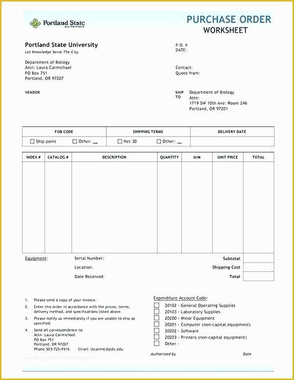 57 Construction Purchase order Template Free