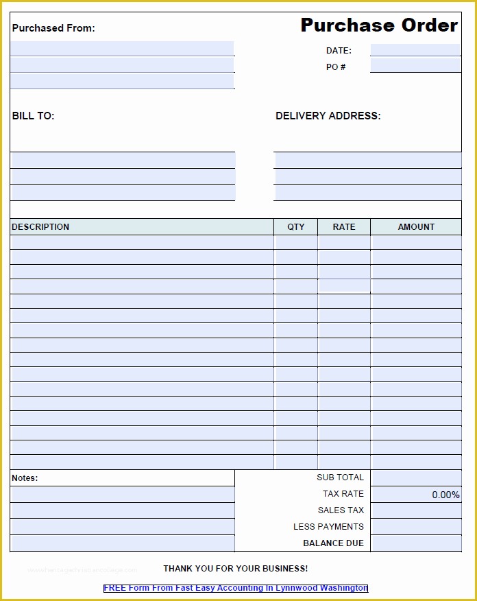 Construction Purchase order Template Free Of Free Contractor Purchase order Template Pdf