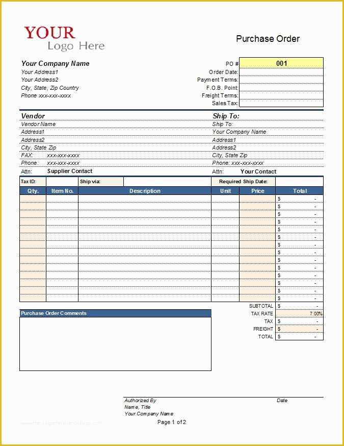 Construction Purchase order Template Free Of Purchase order Template Construction Cms