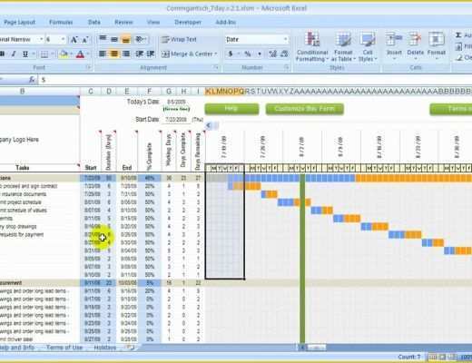 Construction Schedule Template Excel Free Download Of 7 Day Construction Schedule Overview Done with Excel