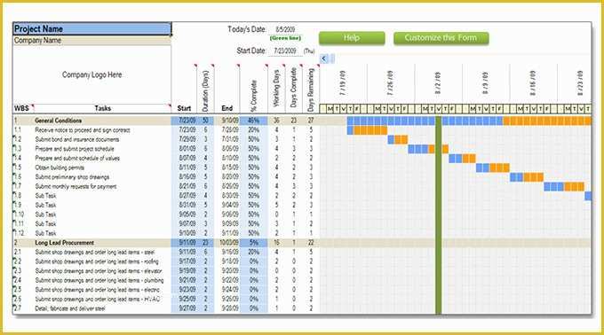 Construction Schedule Template Excel Free Download Of Construction Schedule Templates 13 Free Word Excel
