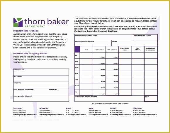 Construction Timesheet Template Free Of 10 Blank Timesheet Templates – Free Sample Example