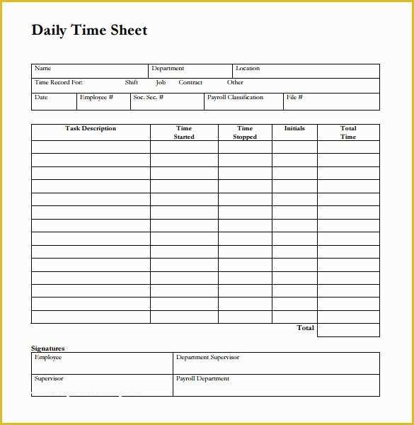 Construction Timesheet Template Free Of Construction Daily Timesheet Template Templates Resume