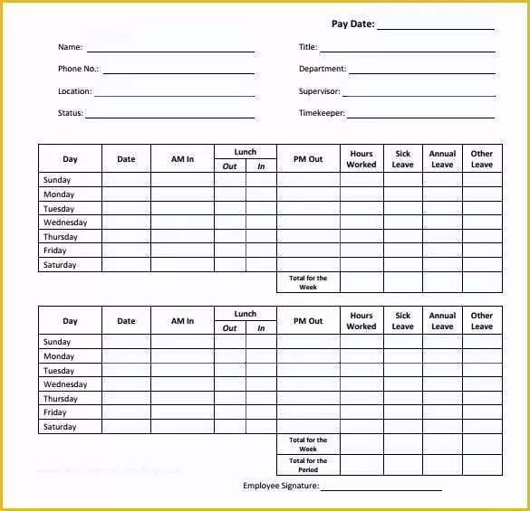 Construction Timesheet Template Free Of Daily Timesheet Template 15 Free Download for Pdf Excel