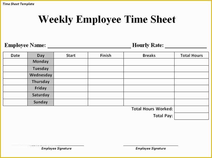 Construction Timesheet Template Free Of Time Sheet Template Google Search Business