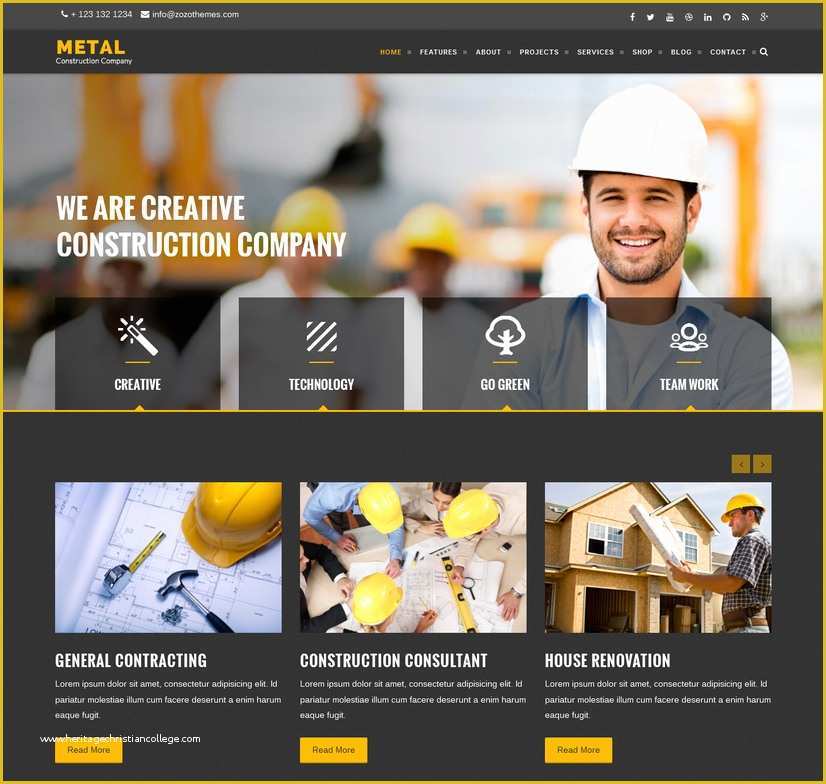 Construction Website Templates Free Of 10 Best Premium HTML5 Website Templates – May 2015
