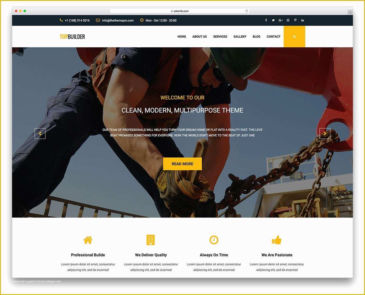 Construction Website Templates Free Of 25 Best Free Construction Website Templates for Modern
