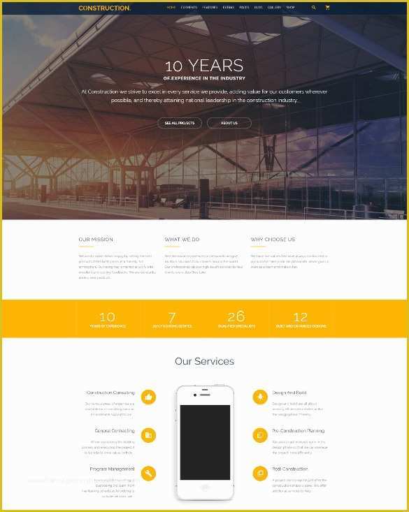 Construction Website Templates Free Of 41 Construction Website themes & Templates