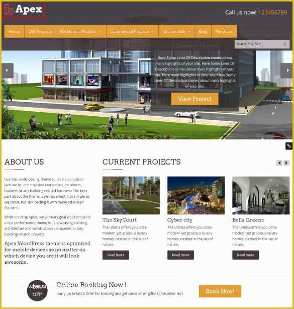 Construction Website Templates Free Of 41 Construction Website themes & Templates