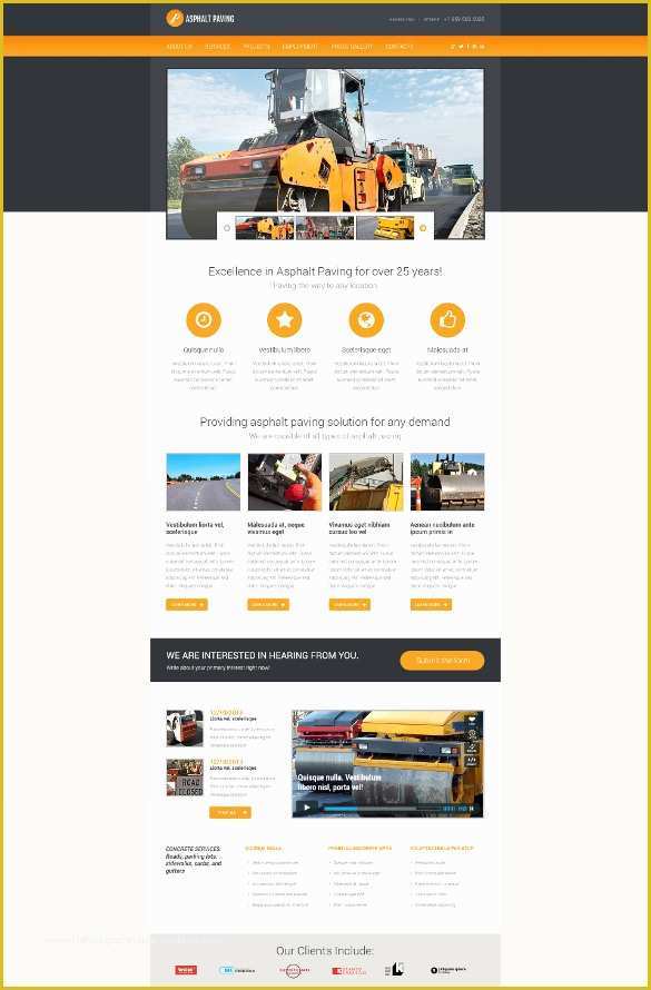 Construction Website Templates Free Of 42 Engineering Website themes & Templates