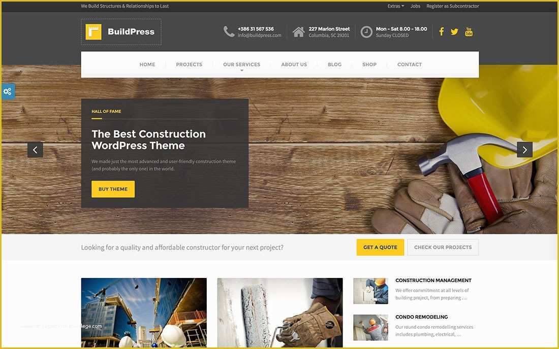 Construction Website Templates Free Of 47 Best Construction Pany Wordpress themes 2019 Colorlib