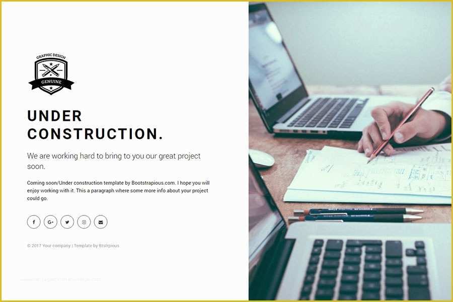 Construction Website Templates Free Of Bootstrap Under Construction Free Ing soon Bootstrap
