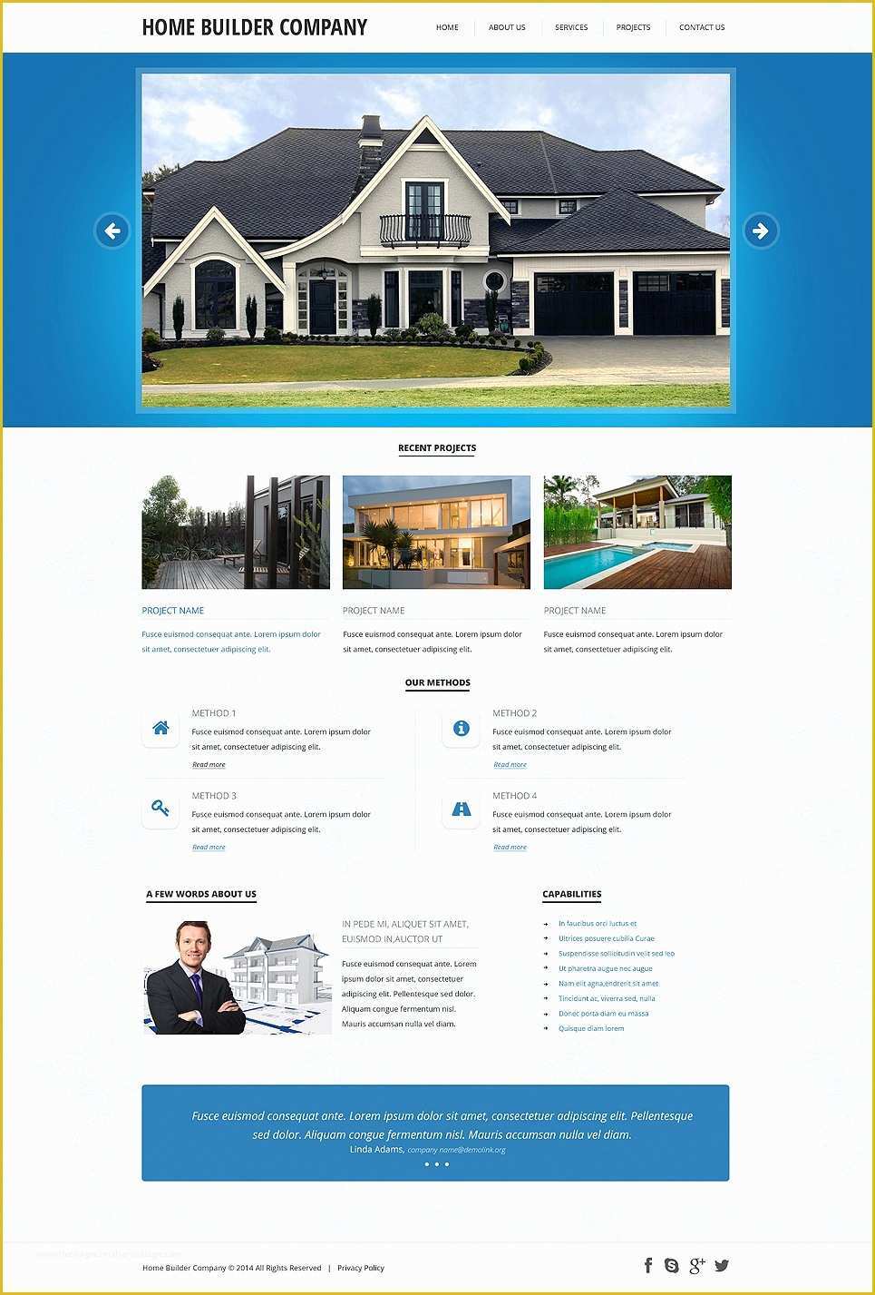 Construction Website Templates Free Of Construction Pany Responsive Website Template