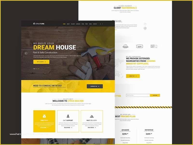 Construction Website Templates Free Of Construction Website Template Freebie Download Shop
