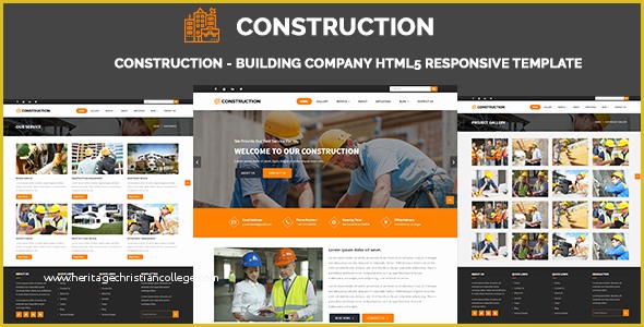 Construction Website Templates HTML5 Free Download Of Construction Building Pany HTML5 Responsive Template