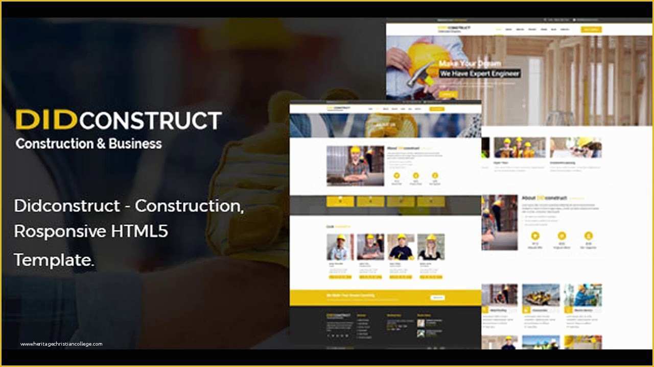 Construction Website Templates HTML5 Free Download Of Didconstruct Construction and Business Responsive HTML5