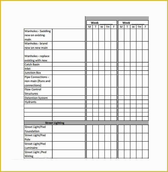 Construction Work Schedule Templates Free Of 13 Construction Schedule Templates Pdf Doc Xls