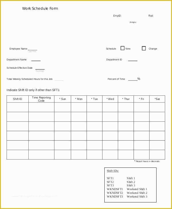 Construction Work Schedule Templates Free Of Job Schedule Template